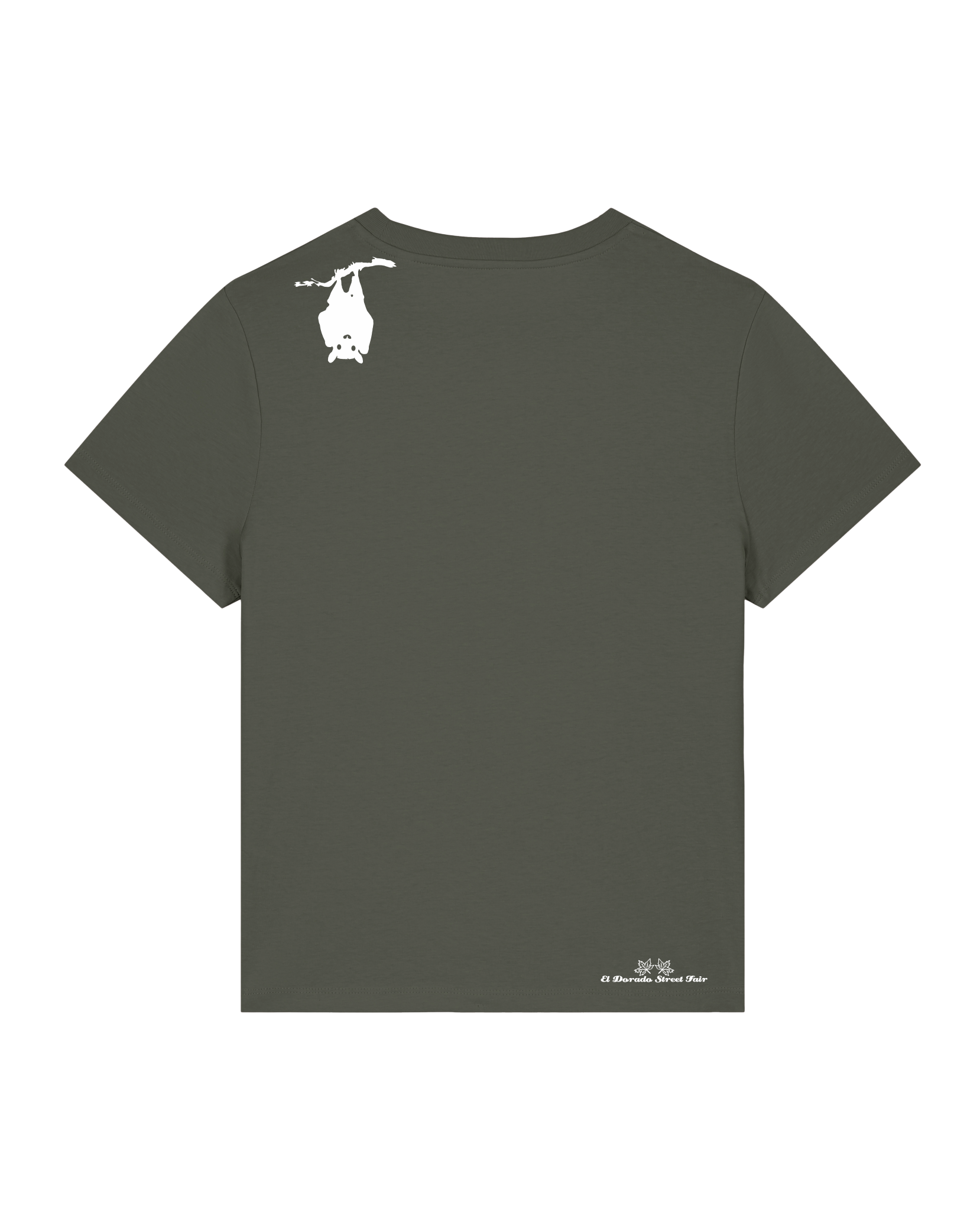 bio-female-medium fit-tshirt-blinded by the light-sttw172-grunkohl-back