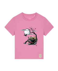 bio-female-medium fit-tshirt-blinded by the light-sttw172-kaugummi-front