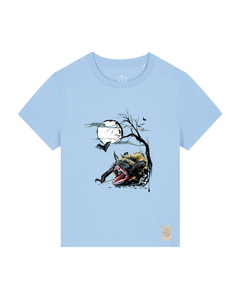 bio-female-medium fit-tshirt-blinded by the light-sttw172-lagune-front