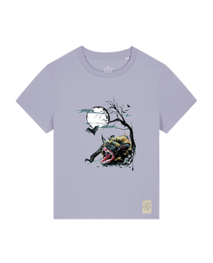 bio-female-medium fit-tshirt-blinded by the light-sttw172-lavender-front