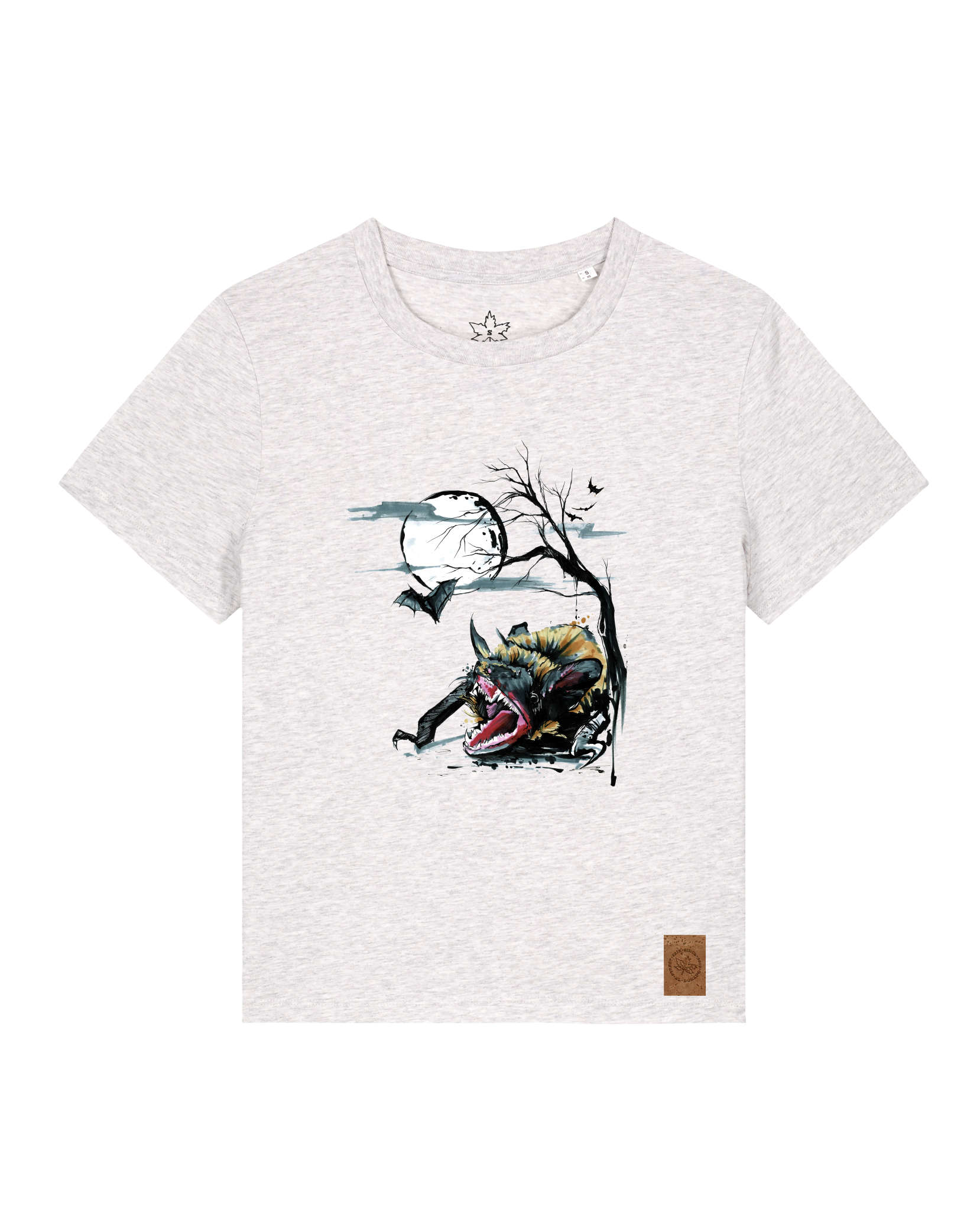 bio-female-medium fit-tshirt-blinded by the light-sttw172-rennmaus-front