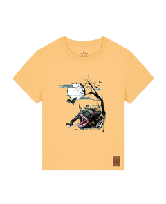 bio-female-medium fit-tshirt-blinded by the light-sttw172-senfkorn-front