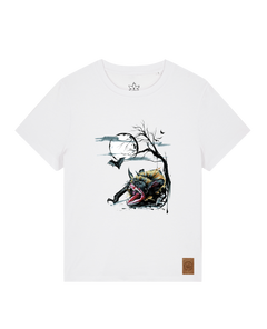 bio-female-medium fit-tshirt-blinded by the light-sttw172-weiß-front