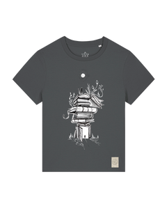 bio-female-medium fit-tshirt-bücherkatze-sttw172-eisen-front