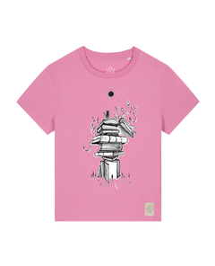 bio-female-medium fit-tshirt-bücherkatze-sttw172-kaugummi-front