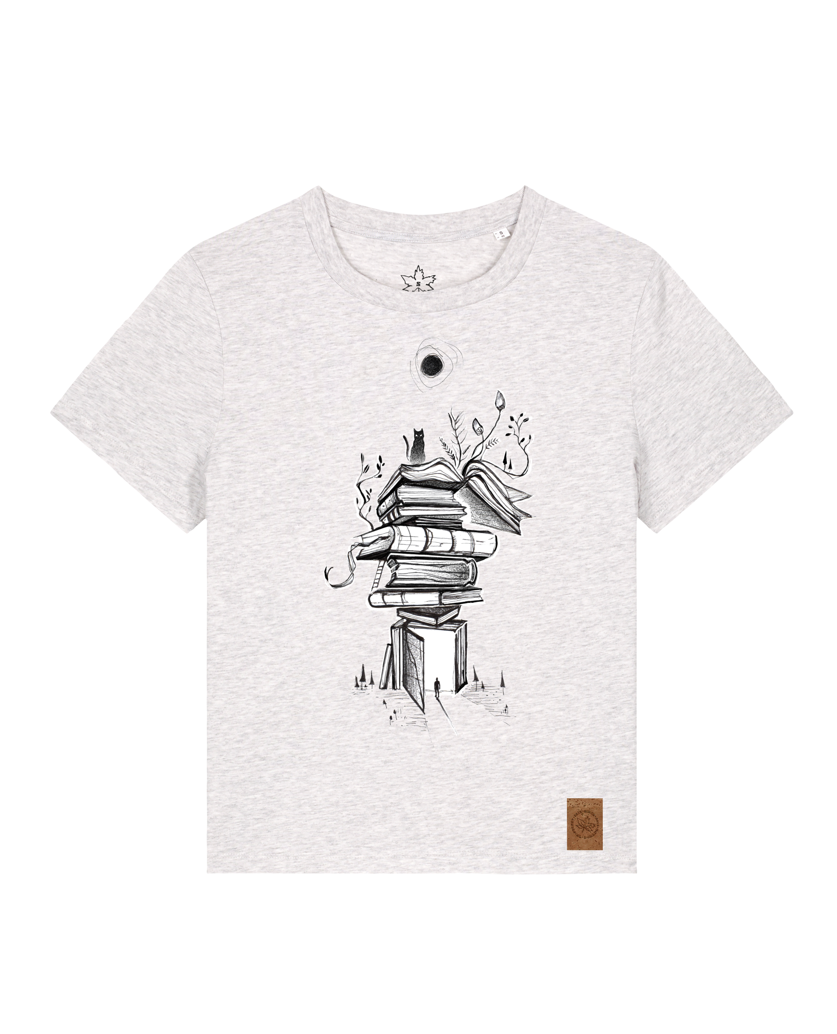 bio-female-medium fit-tshirt-bücherkatze-sttw172-rennmaus-front