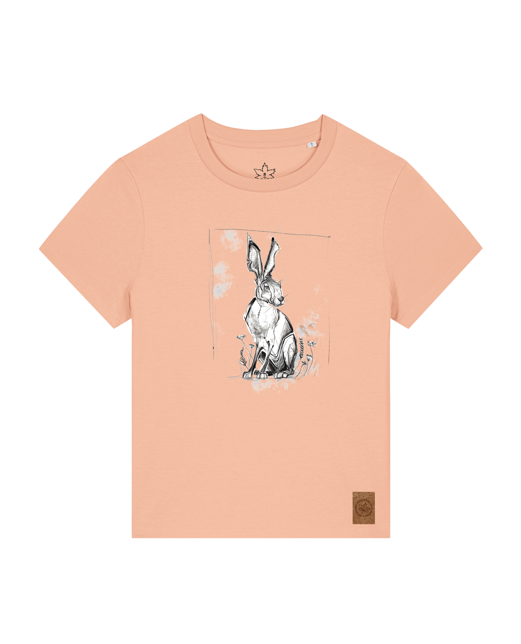 bio-female-medium fit-tshirt-carrot hunter-sttw172-agyptische keramik-front