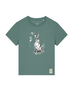 bio-female-medium fit-tshirt-carrot hunter-sttw172-blautanne-front