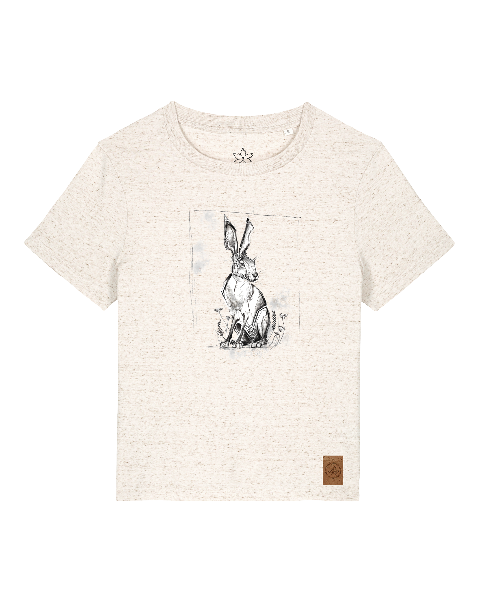 bio-female-medium fit-tshirt-carrot hunter-sttw172-elbsandstein-front