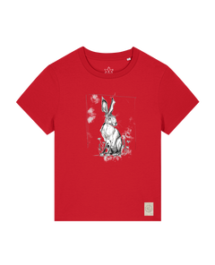 bio-female-medium fit-tshirt-carrot hunter-sttw172-erdbeere-front