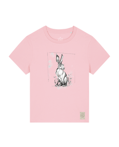 bio-female-medium fit-tshirt-carrot hunter-sttw172-flamingo-front