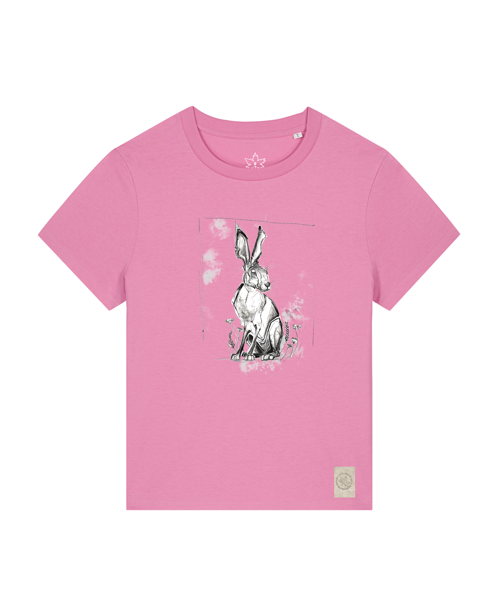 bio-female-medium fit-tshirt-carrot hunter-sttw172-kaugummi-front