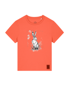 bio-female-medium fit-tshirt-carrot hunter-sttw172-mandarine-front