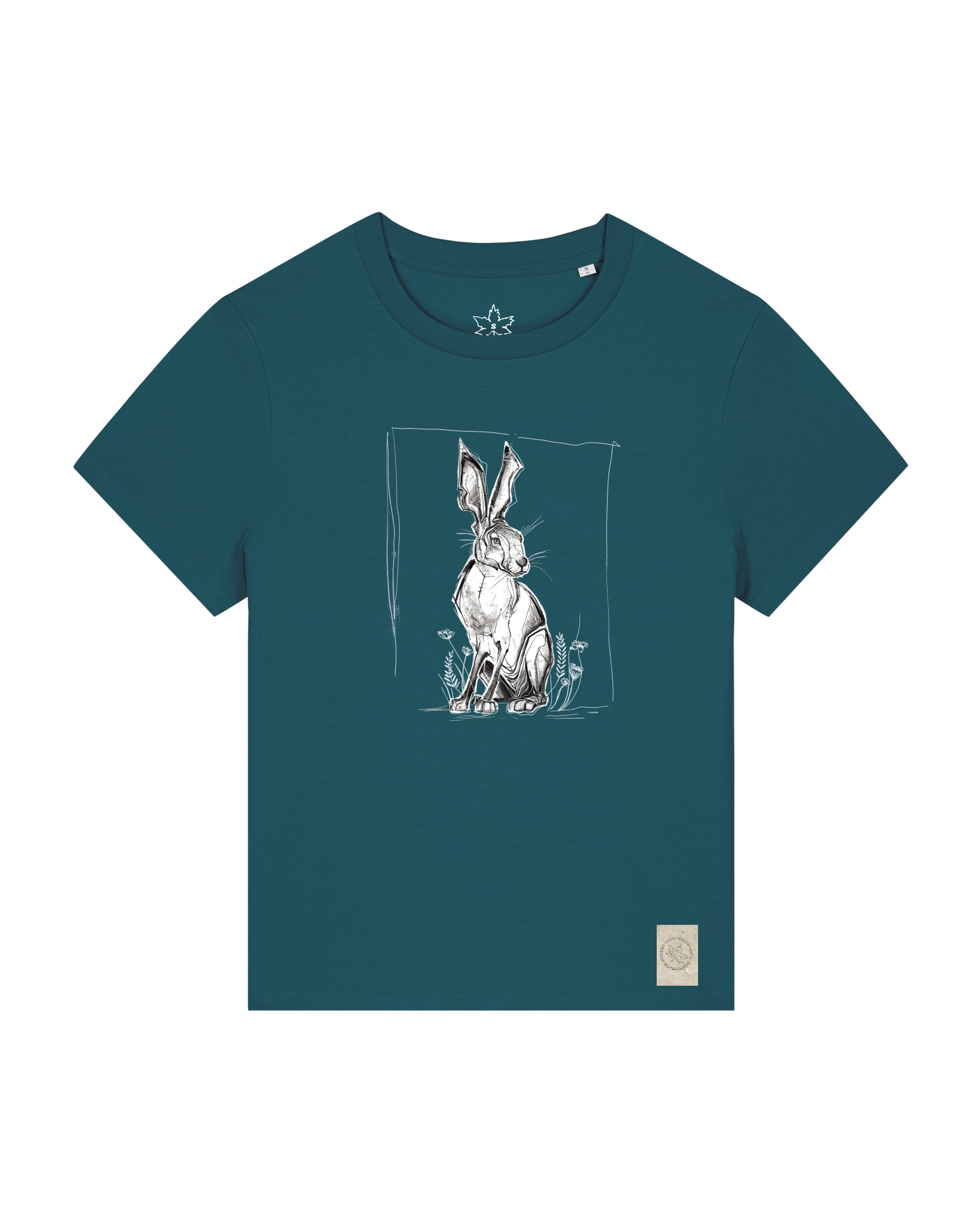 bio-female-medium fit-tshirt-carrot hunter-sttw172-nordmanntanne-front