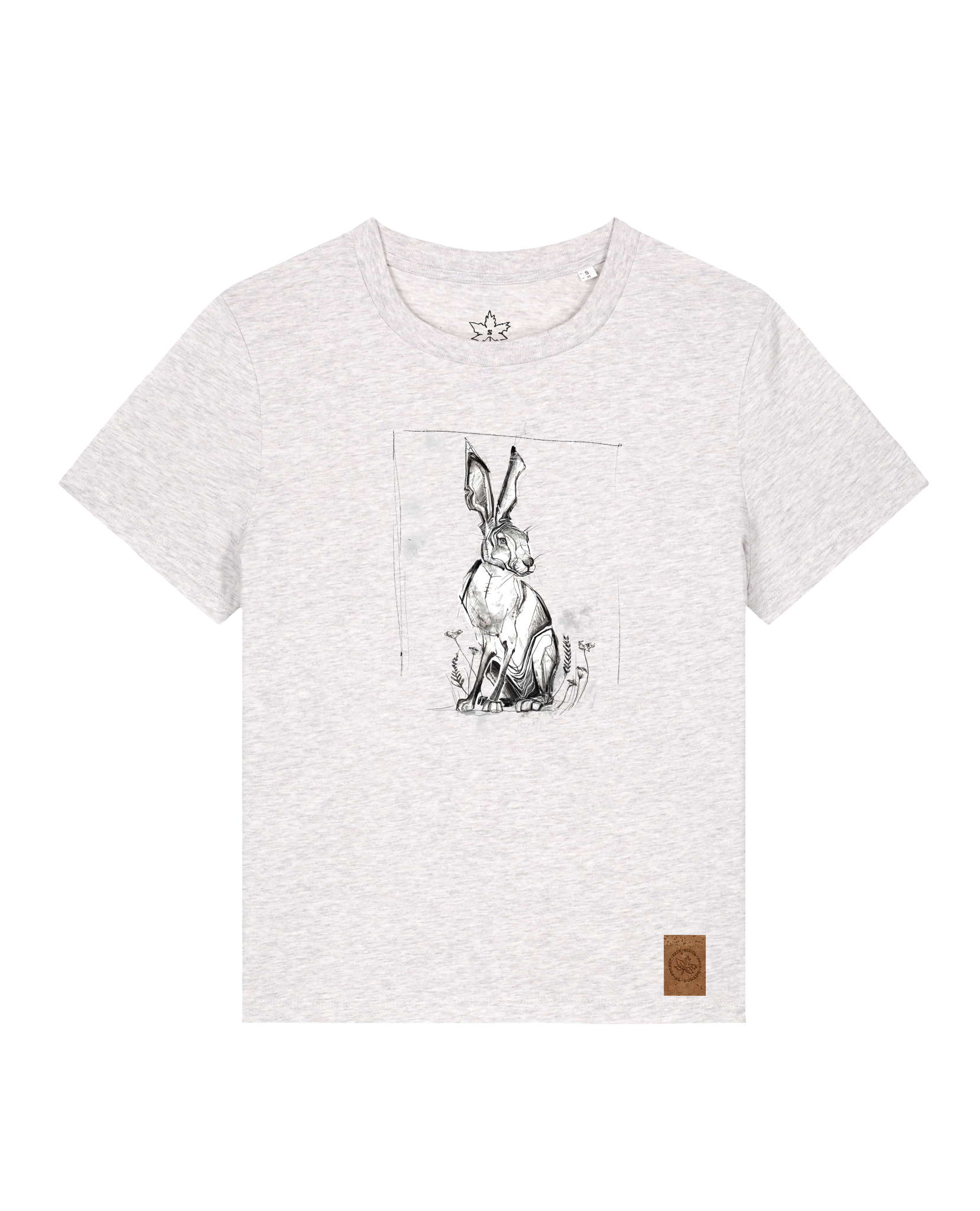 bio-female-medium fit-tshirt-carrot hunter-sttw172-rennmaus-front