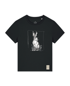 bio-female-medium fit-tshirt-carrot hunter-sttw172-schwarz-front