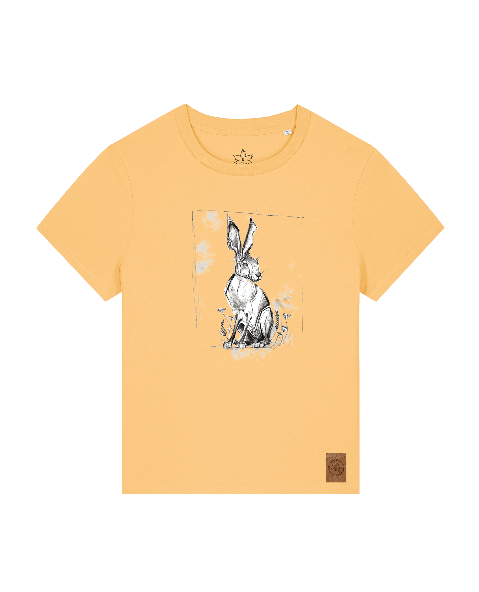 bio-female-medium fit-tshirt-carrot hunter-sttw172-senfkorn-front