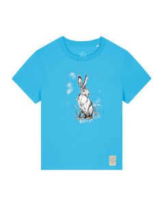 bio-female-medium fit-tshirt-carrot hunter-sttw172-wasserblau-front