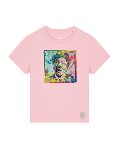 bio-female-medium fit-tshirt-chaplin-sttw172-flamingo-front