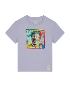 bio-female-medium fit-tshirt-chaplin-sttw172-lavender-front