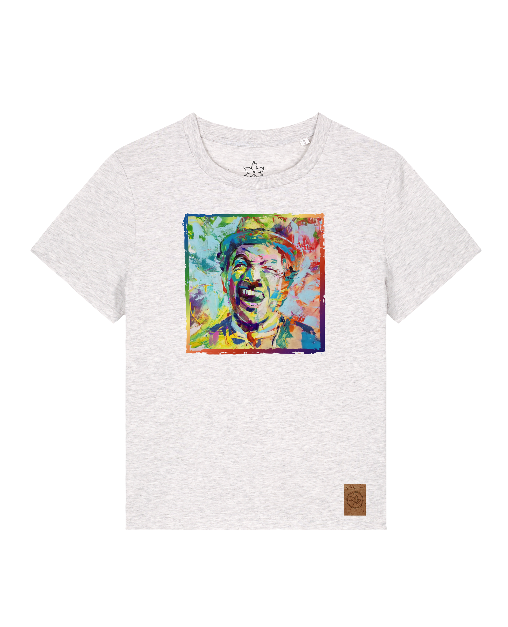 bio-female-medium fit-tshirt-chaplin-sttw172-rennmaus-front