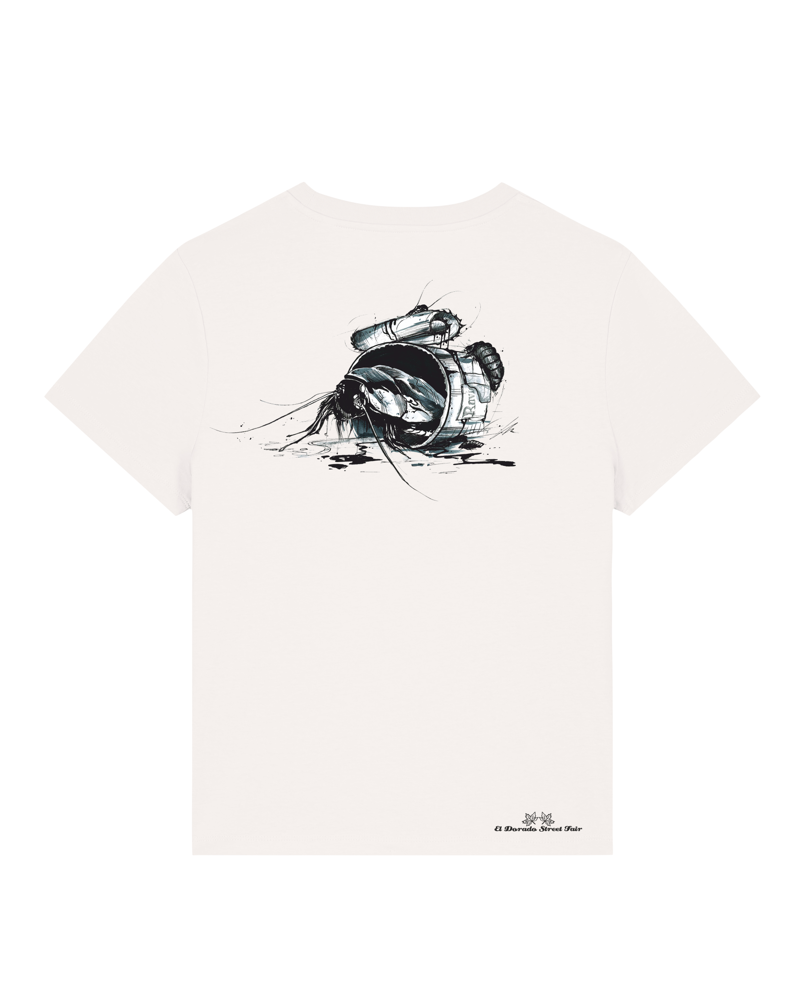 Bio Damen Medium Fit T-Shirt Cockroach Ranch (Backprint)