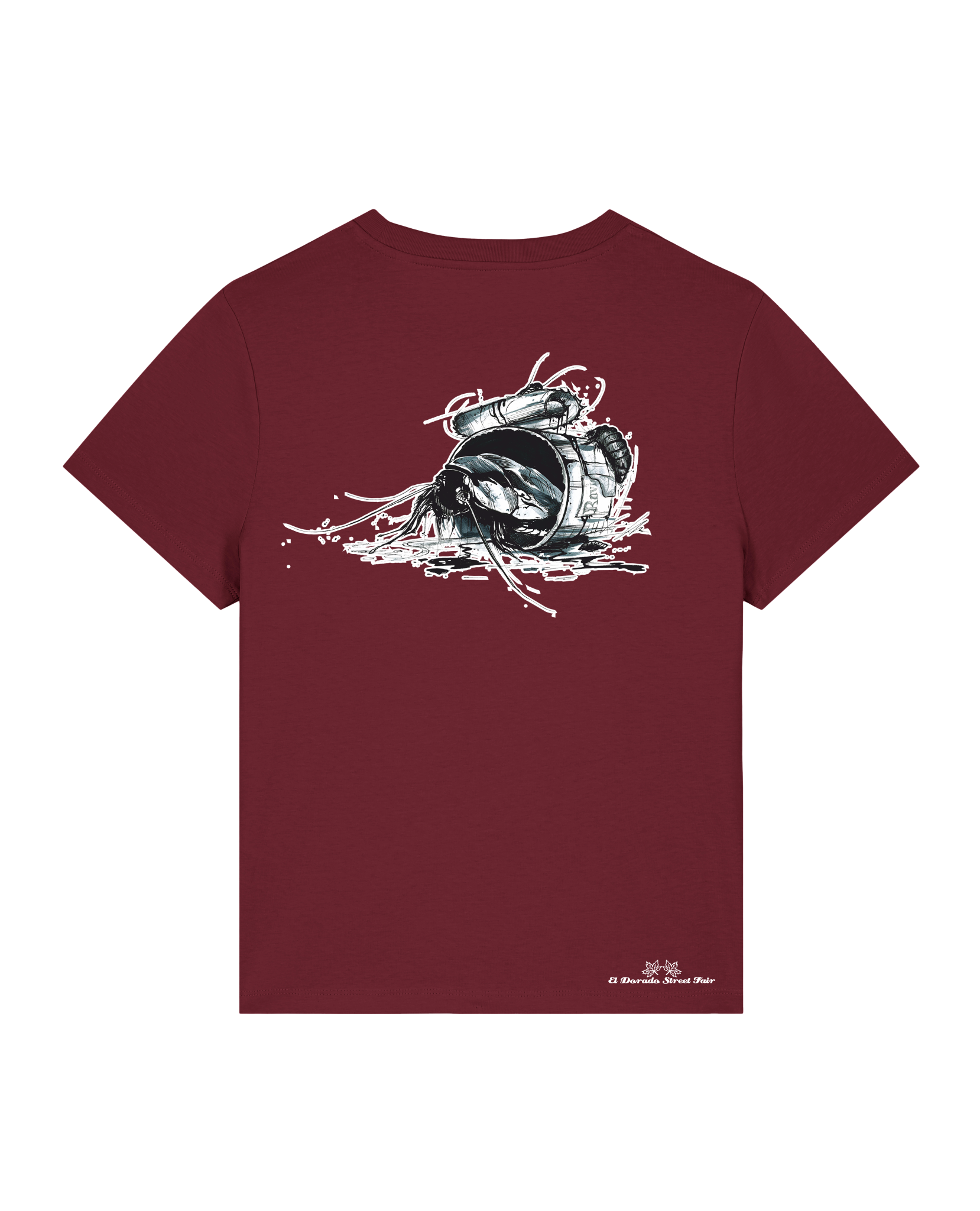 Bio Damen Medium Fit T-Shirt Cockroach Ranch (Backprint)