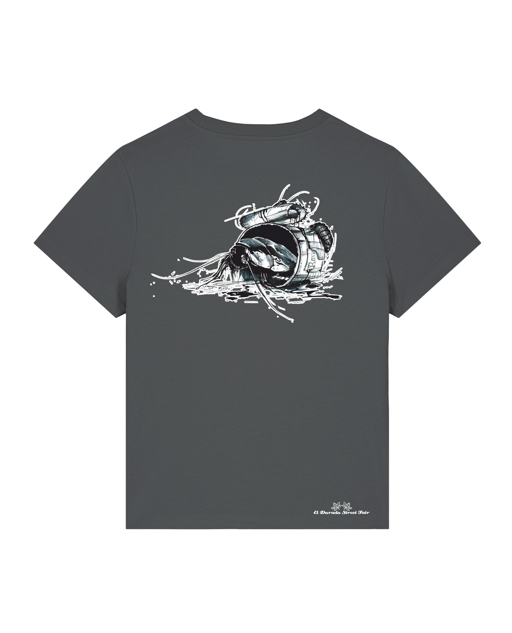Bio Damen Medium Fit T-Shirt Cockroach Ranch (Backprint)