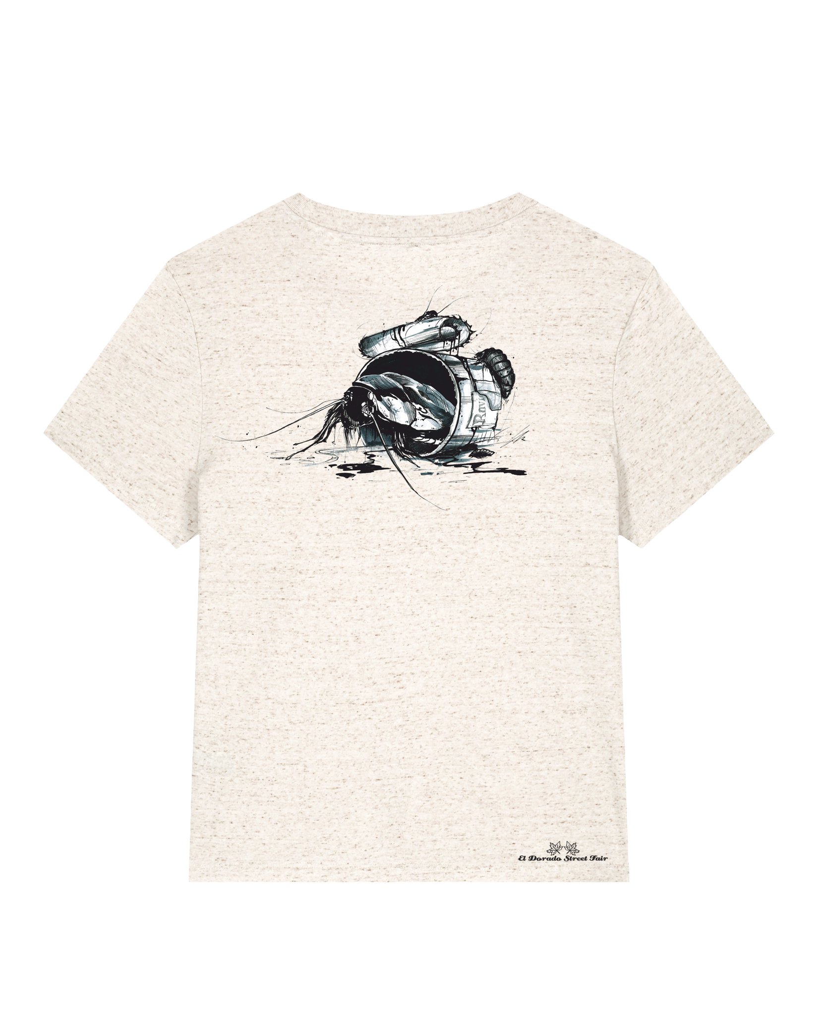 Bio Damen Medium Fit T-Shirt Cockroach Ranch (Backprint)