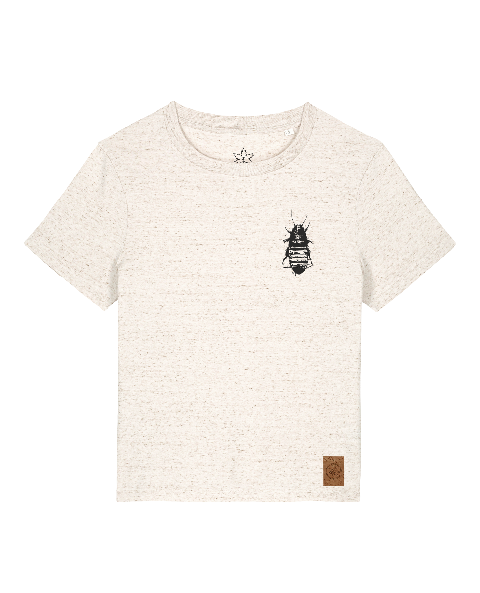 bio-female-medium fit-tshirt-cockroach ranch (backprint)-sttw172-elbsandstein-front