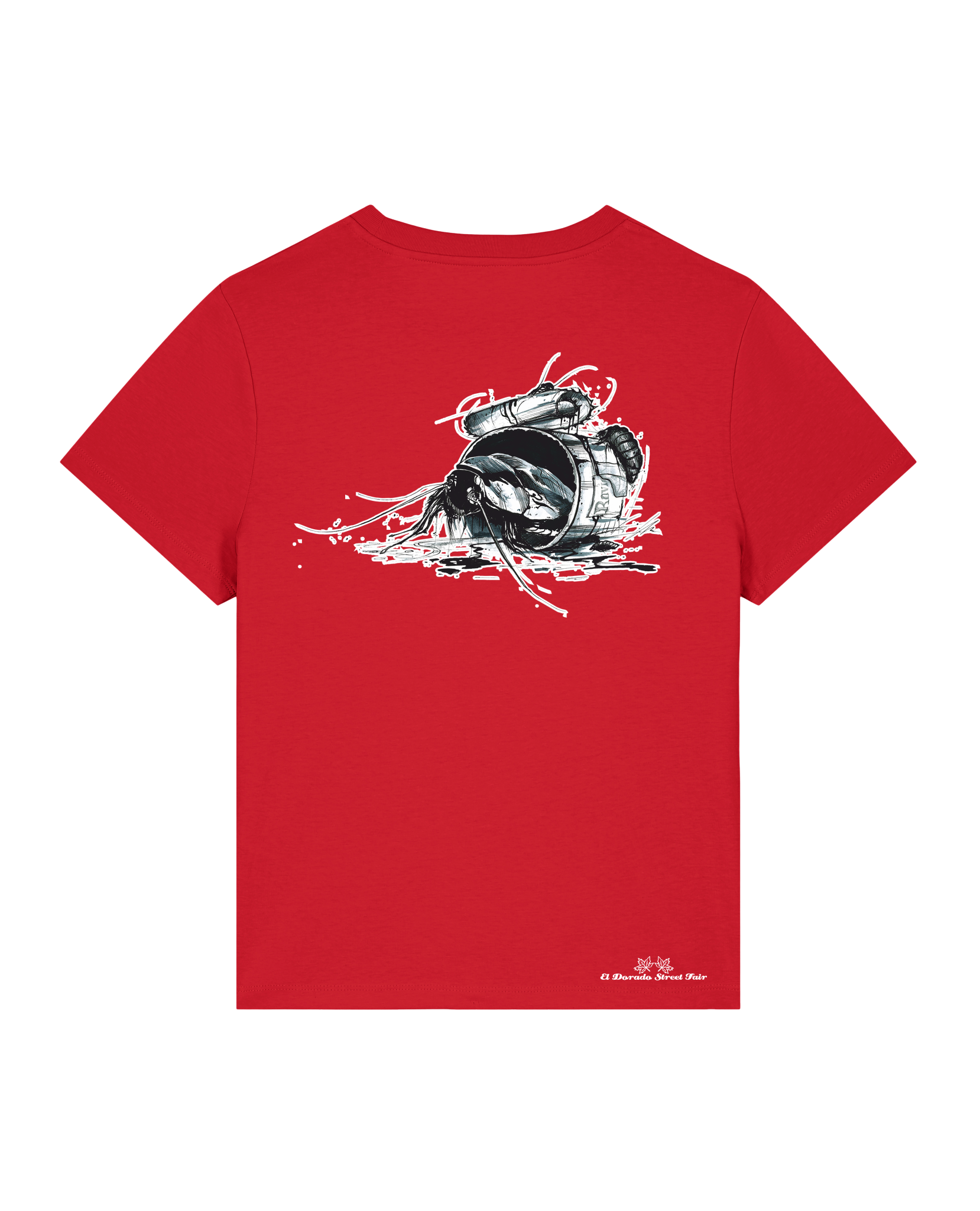 Bio Damen Medium Fit T-Shirt Cockroach Ranch (Backprint)