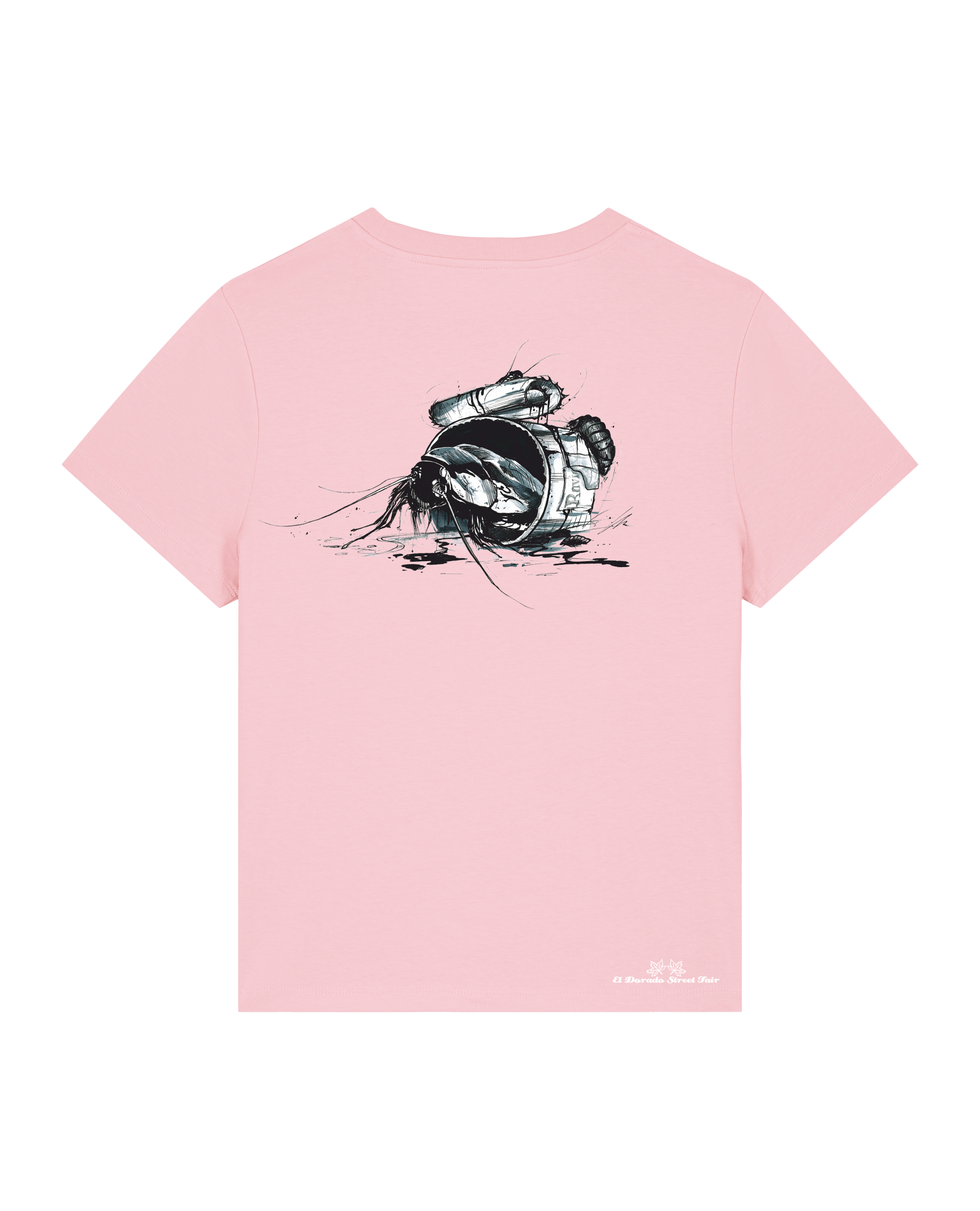Bio Damen Medium Fit T-Shirt Cockroach Ranch (Backprint)