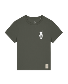 bio-female-medium fit-tshirt-cockroach ranch (backprint)-sttw172-grunkohl-front