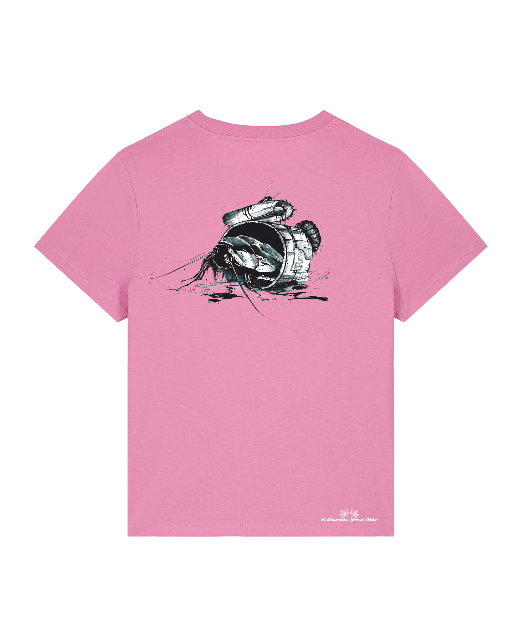 Bio Damen Medium Fit T-Shirt Cockroach Ranch (Backprint)