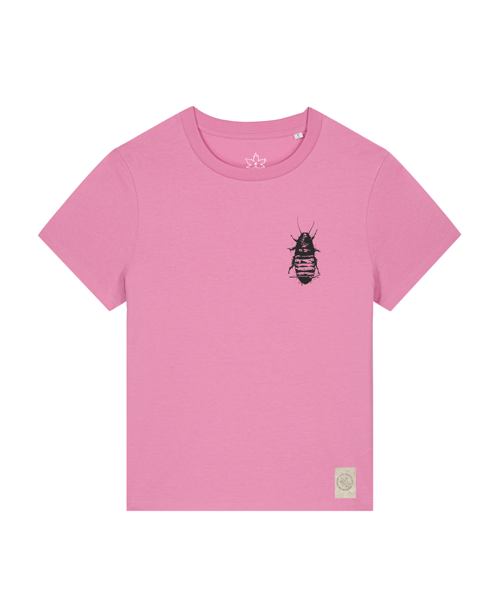 bio-female-medium fit-tshirt-cockroach ranch (backprint)-sttw172-kaugummi-front