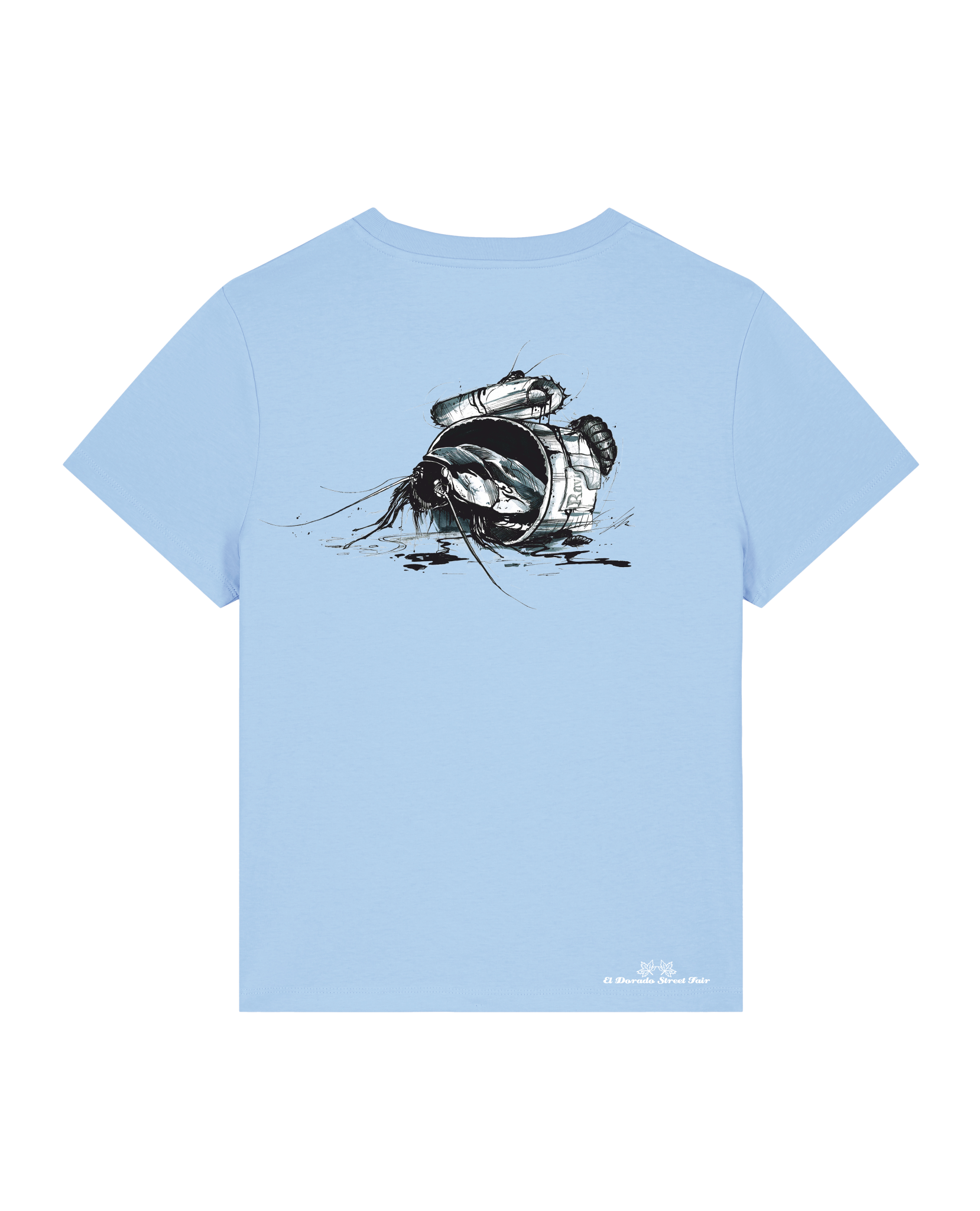 Bio Damen Medium Fit T-Shirt Cockroach Ranch (Backprint)