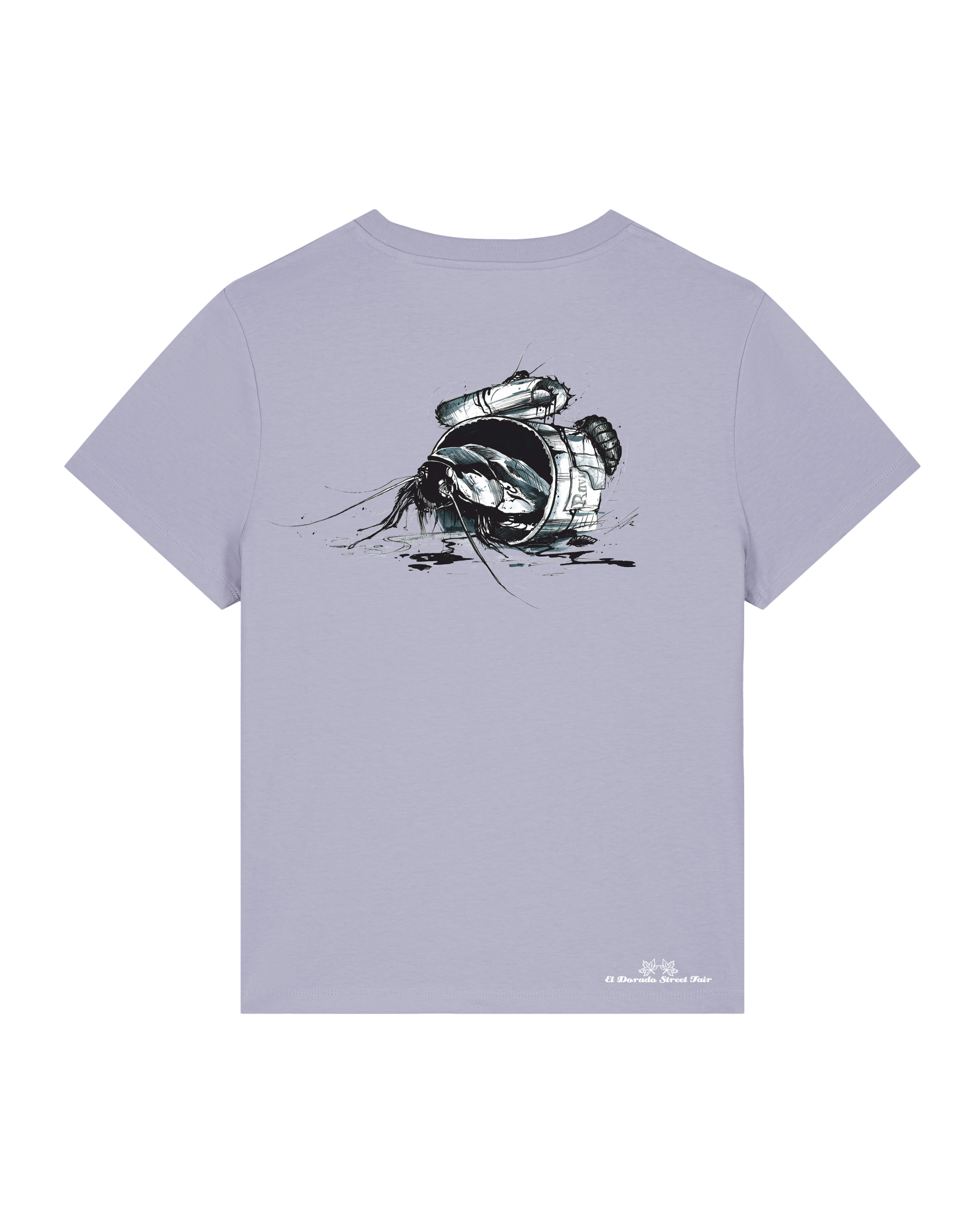 Bio Damen Medium Fit T-Shirt Cockroach Ranch (Backprint)