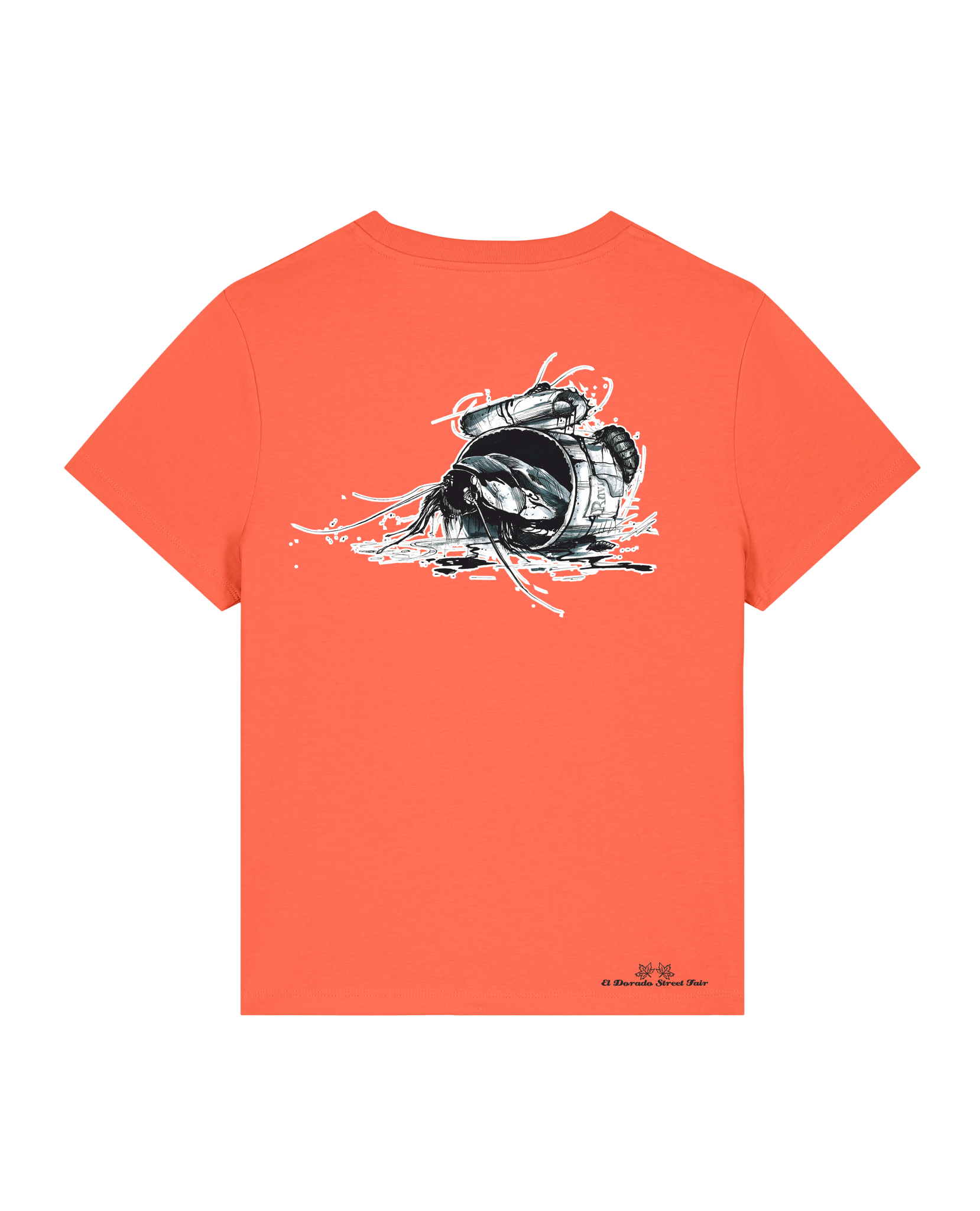 Bio Damen Medium Fit T-Shirt Cockroach Ranch (Backprint)