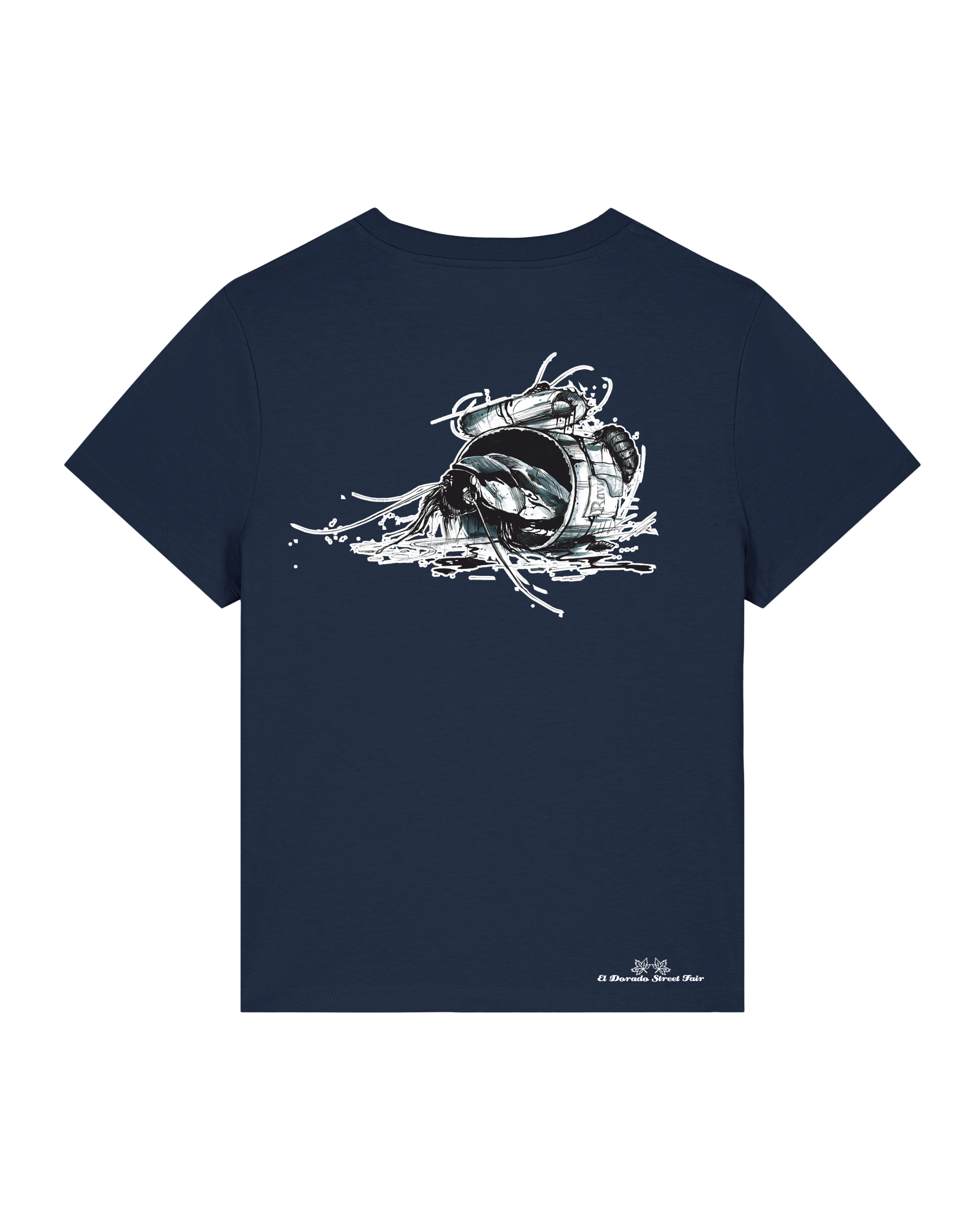 Bio Damen Medium Fit T-Shirt Cockroach Ranch (Backprint)