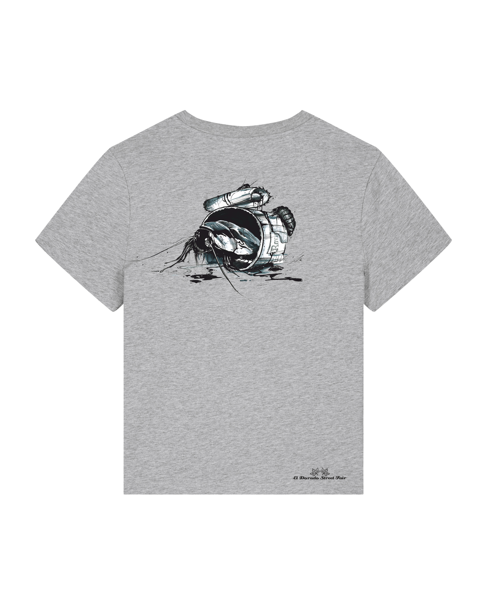 Bio Damen Medium Fit T-Shirt Cockroach Ranch (Backprint)