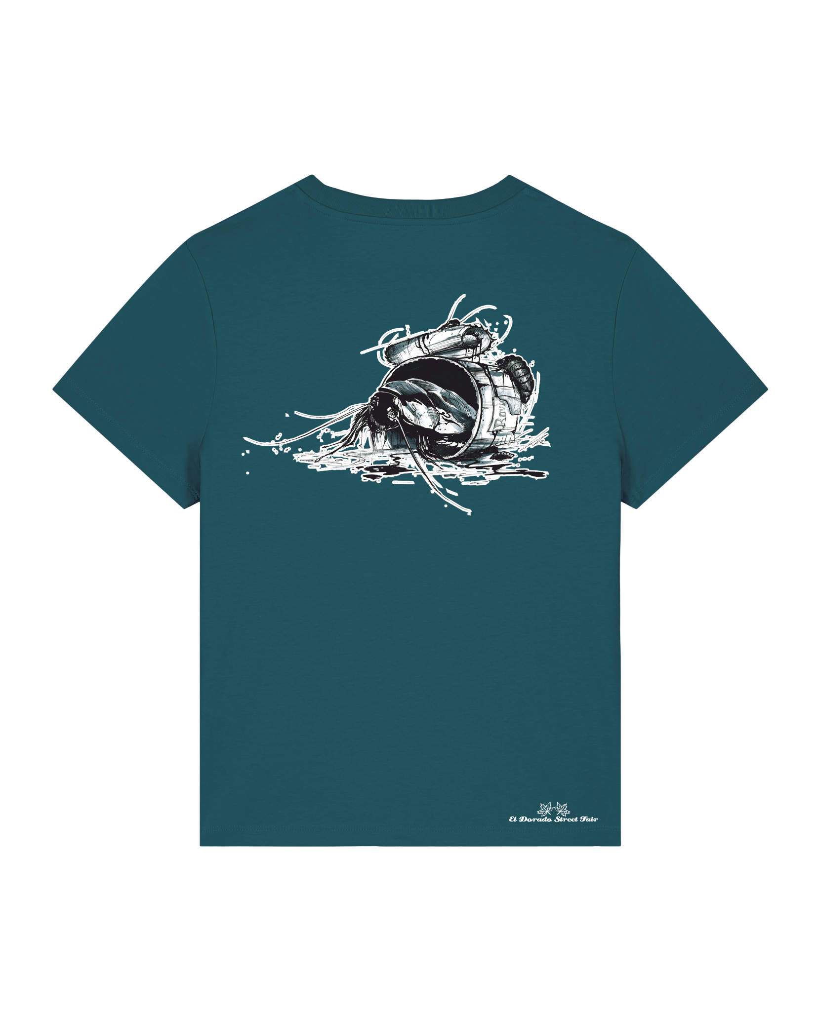 Bio Damen Medium Fit T-Shirt Cockroach Ranch (Backprint)