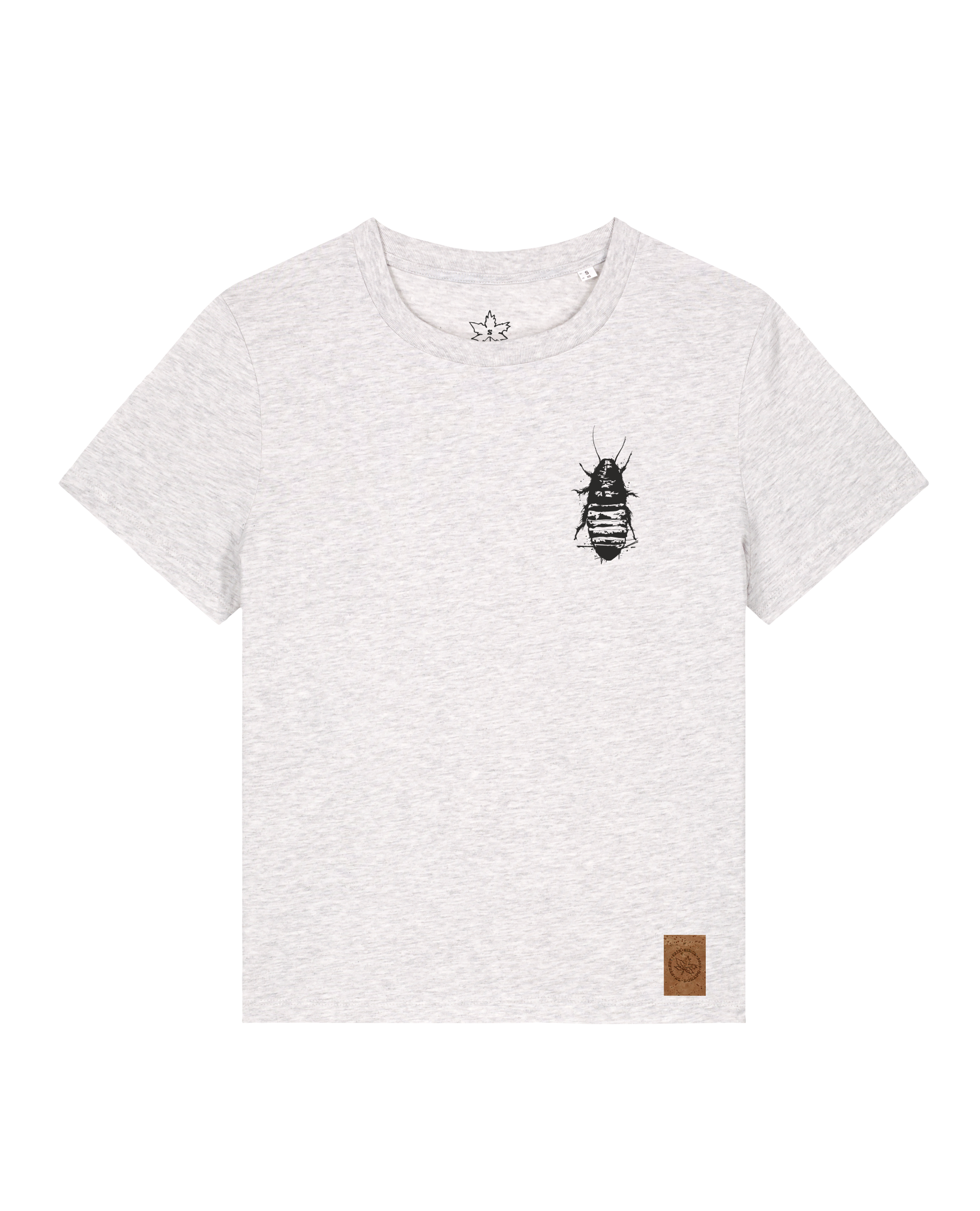 bio-female-medium fit-tshirt-cockroach ranch (backprint)-sttw172-rennmaus-front