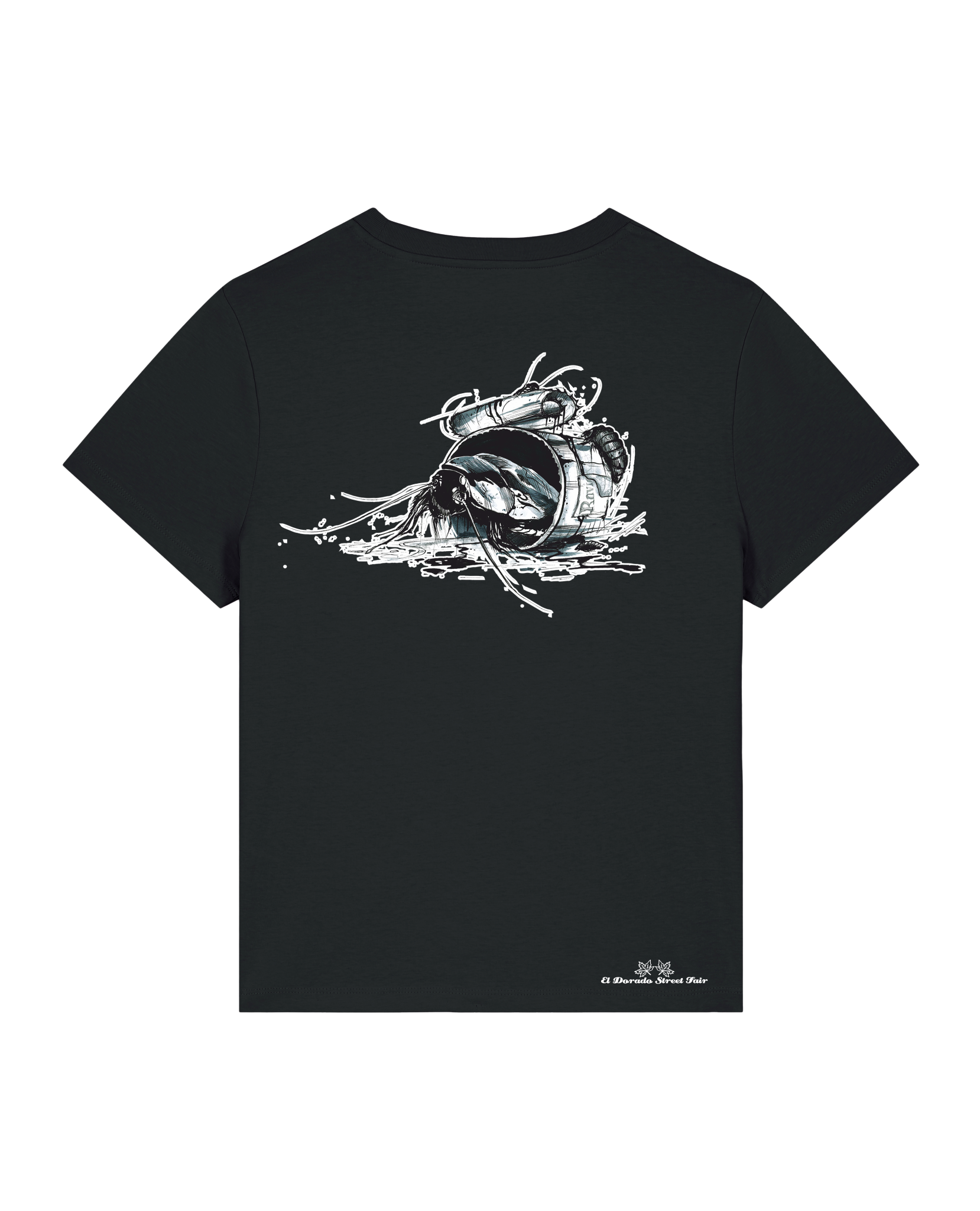 Bio Damen Medium Fit T-Shirt Cockroach Ranch (Backprint)