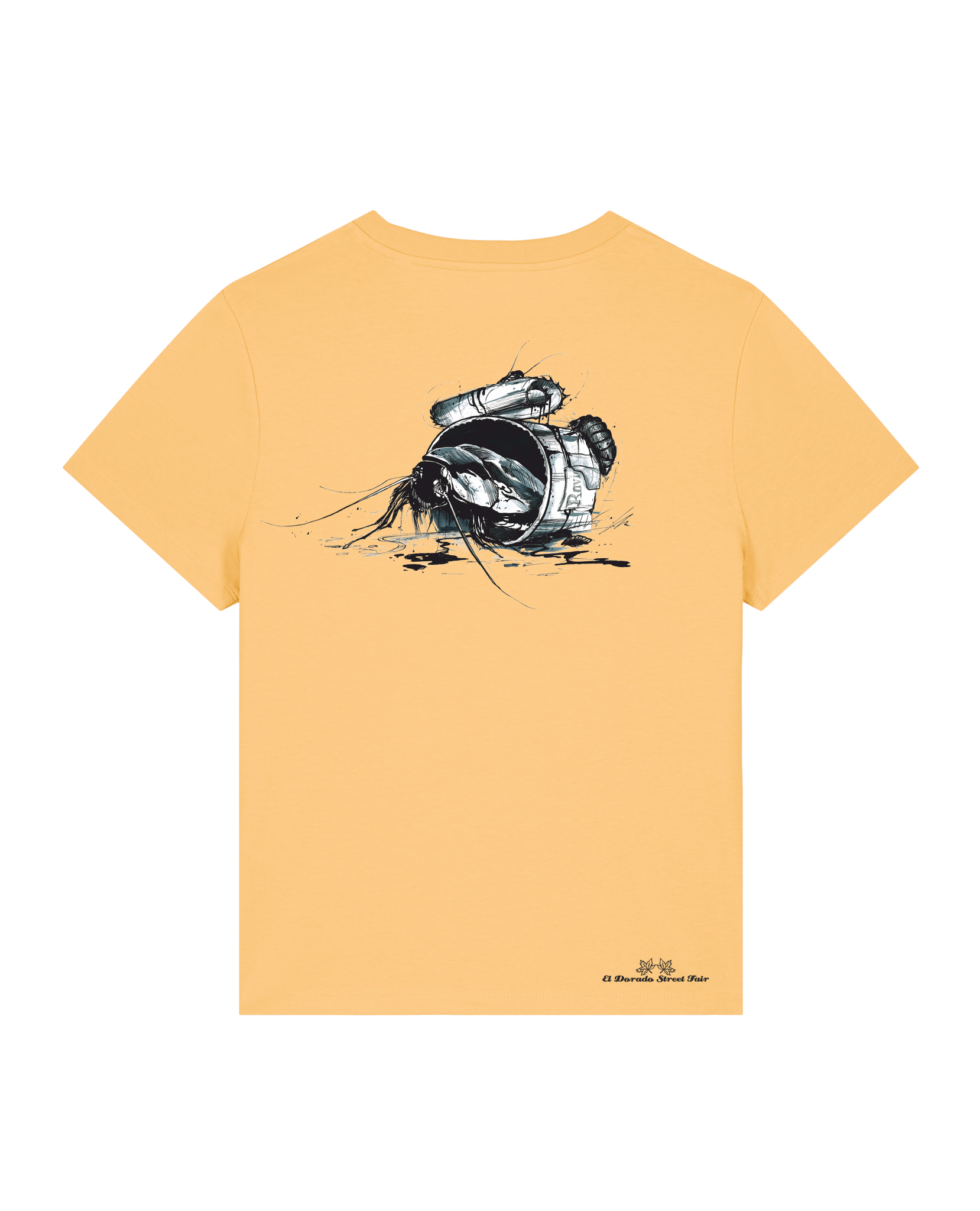 Bio Damen Medium Fit T-Shirt Cockroach Ranch (Backprint)