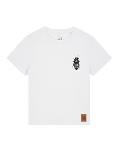 bio-female-medium fit-tshirt-cockroach ranch (backprint)-sttw172-weiß-front