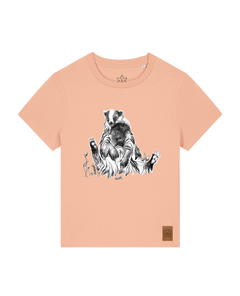 bio-female-medium fit-tshirt-dachs-sttw172-agyptische keramik-front