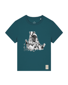 bio-female-medium fit-tshirt-dachs-sttw172-nordmanntanne-front