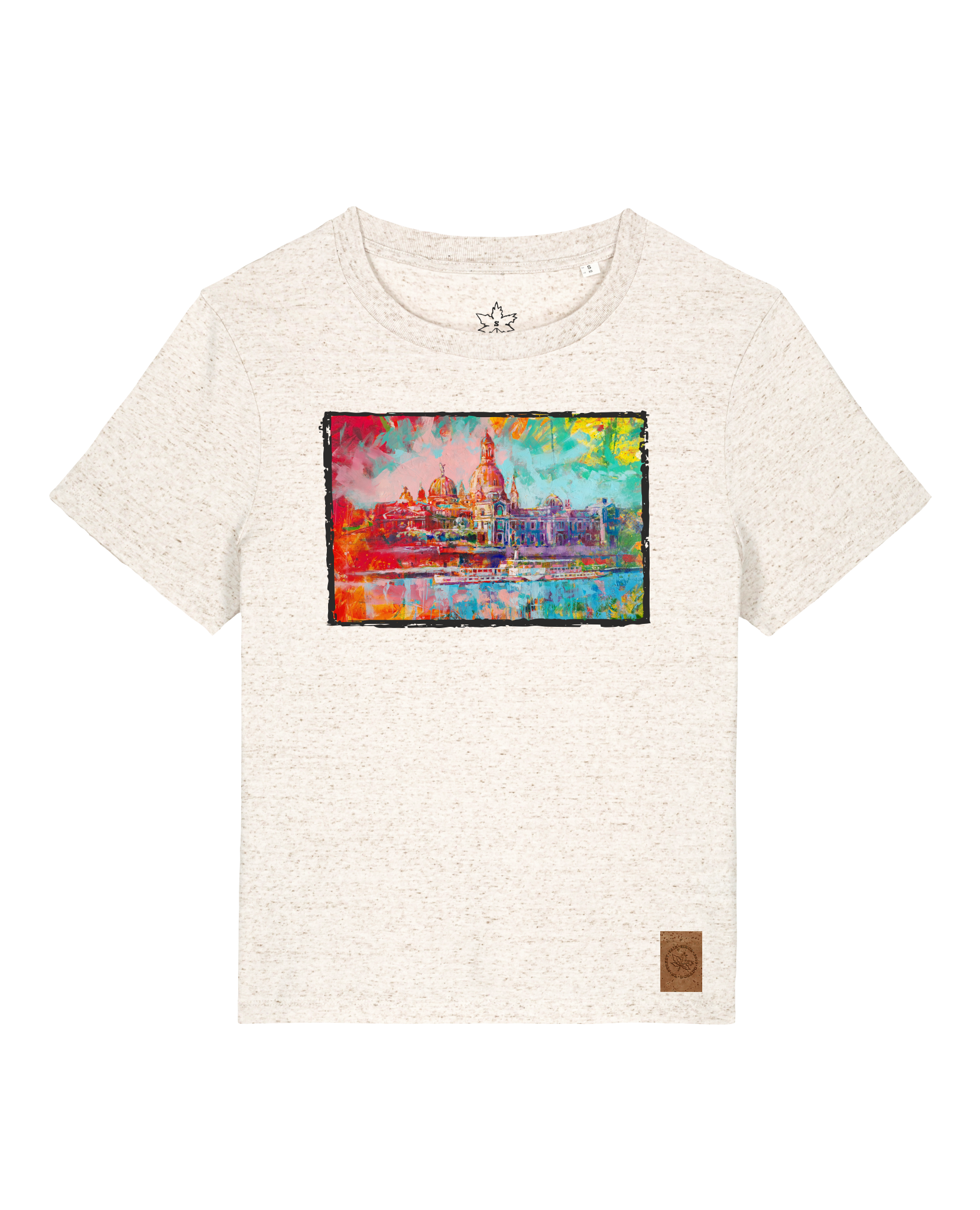 bio-female-medium fit-tshirt-dresden-sttw172-elbsandstein-front