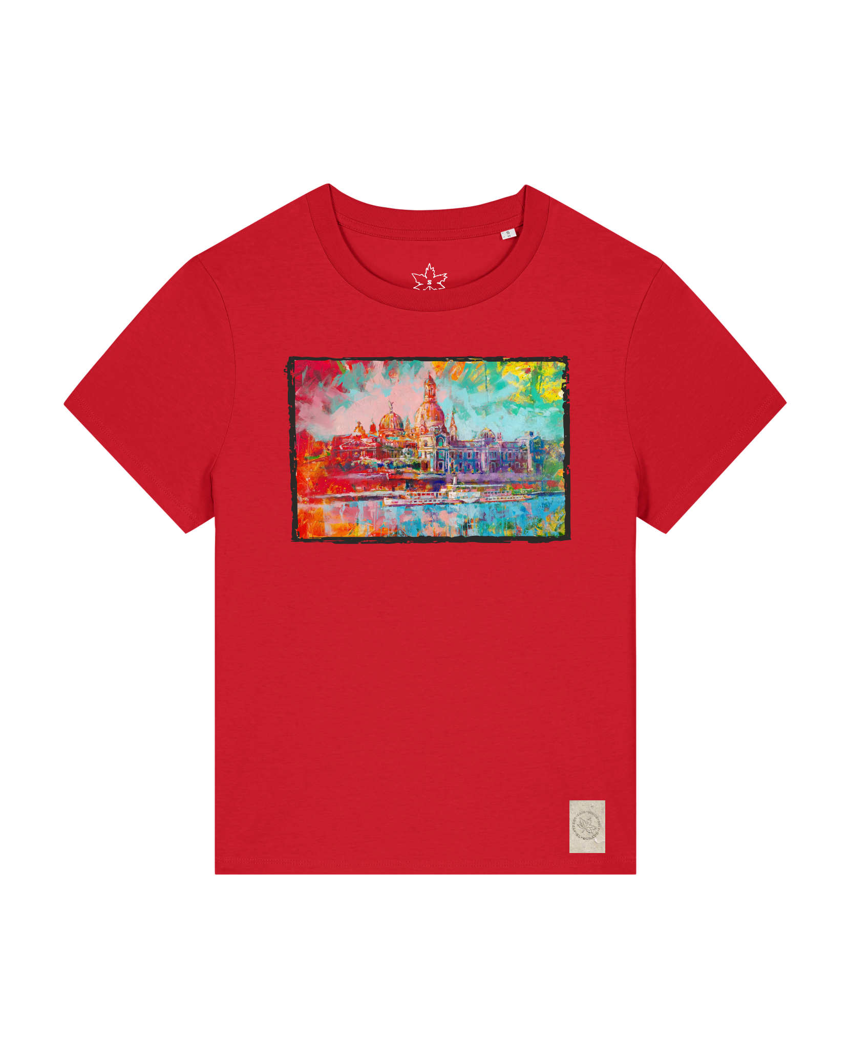 bio-female-medium fit-tshirt-dresden-sttw172-erdbeere-front