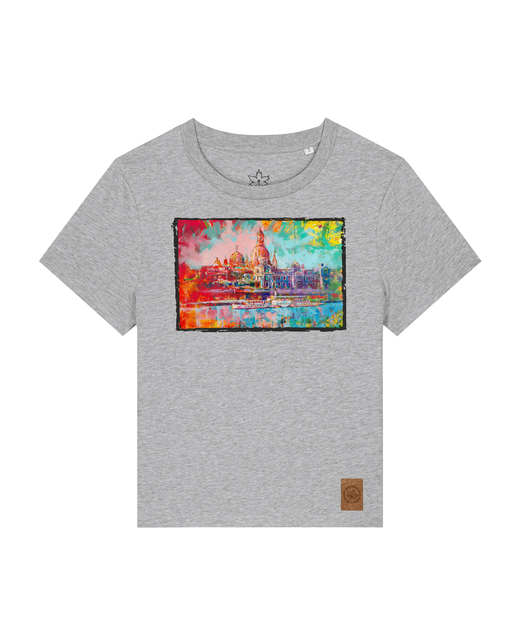 bio-female-medium fit-tshirt-dresden-sttw172-mausgrau-front